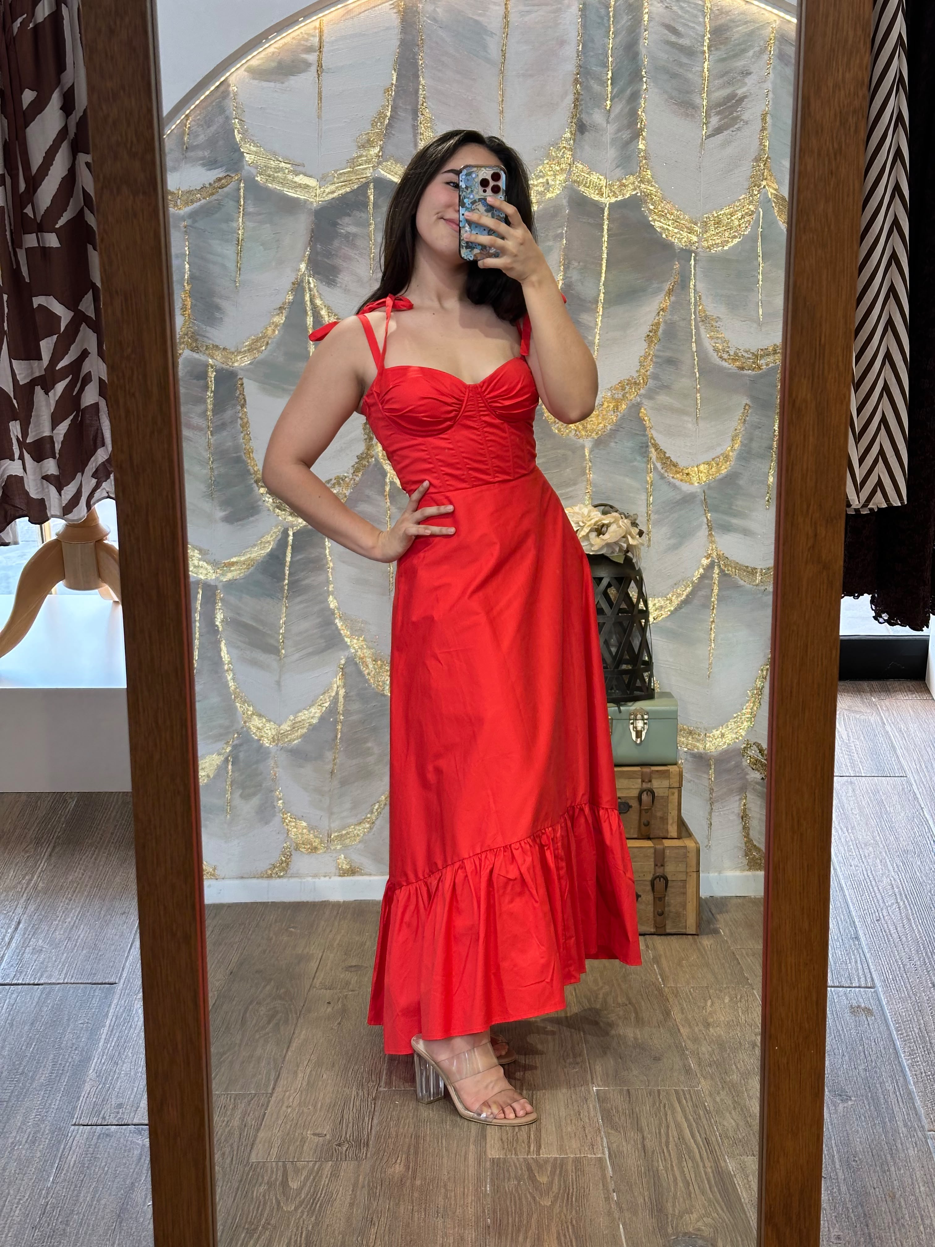 Vestido Rojo tirantes