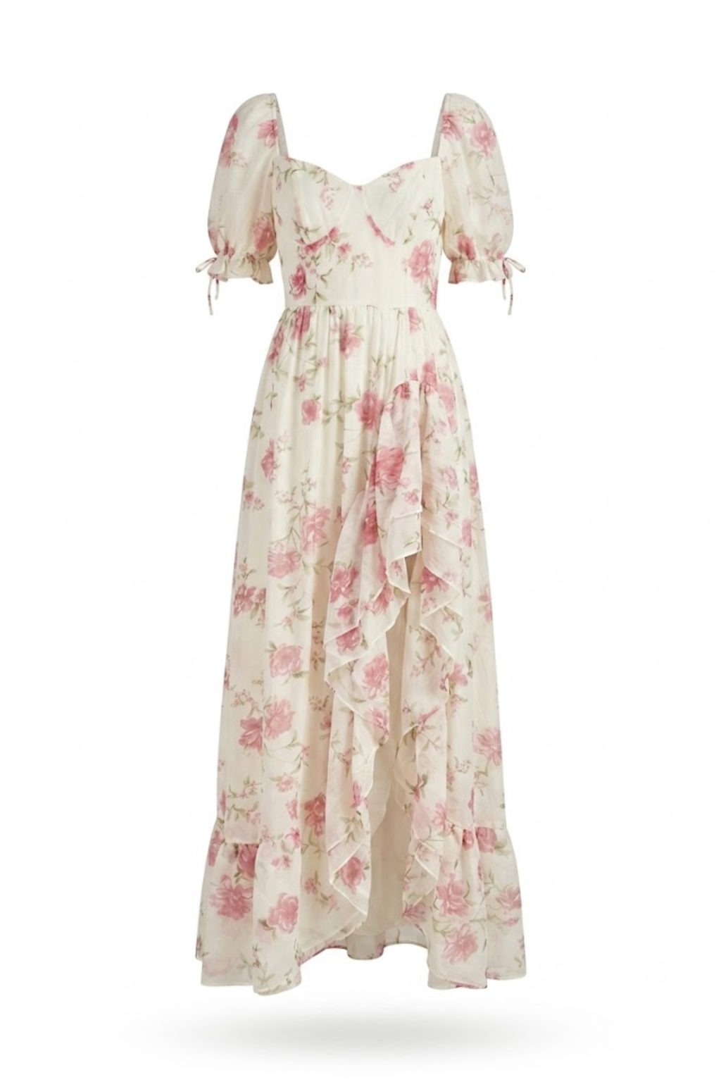 Vestido largo floreado