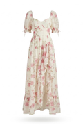 Vestido largo floreado